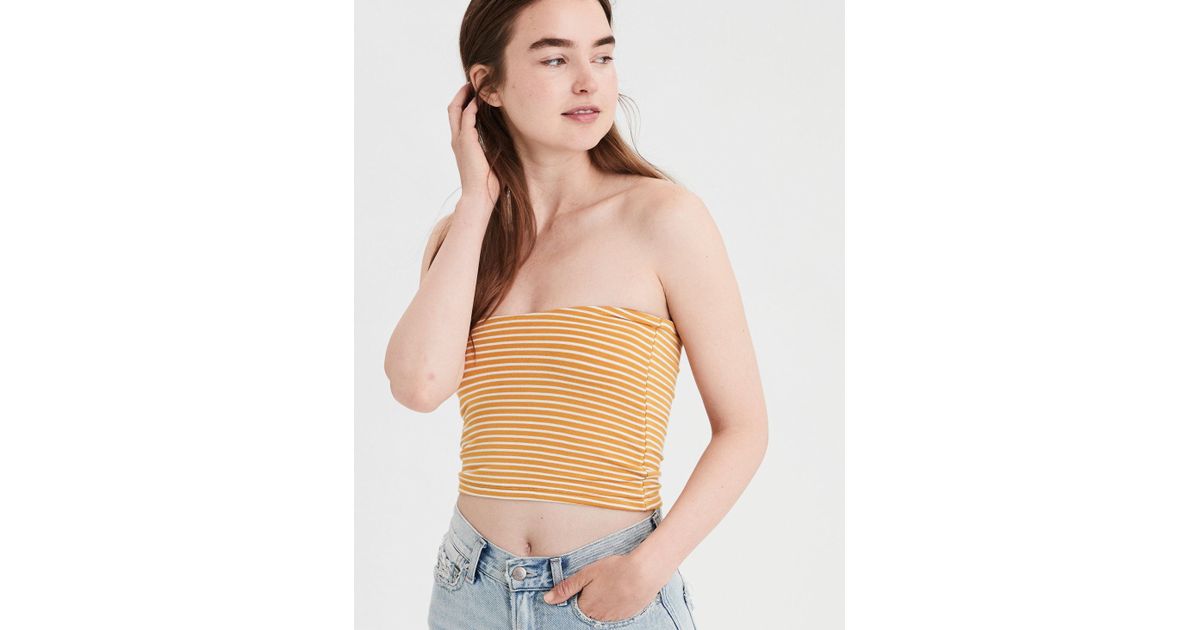 american eagle yellow top