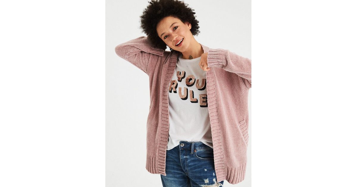 aerie chenille cardigan