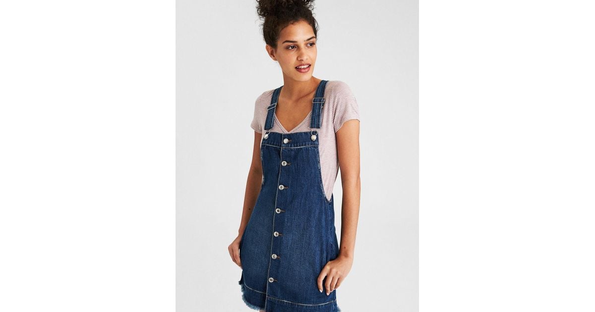 american eagle denim overalls