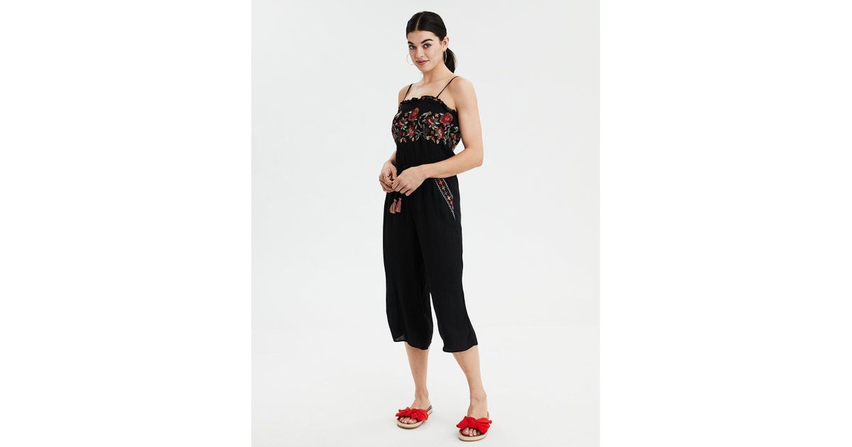 ae embroidered tube jumpsuit