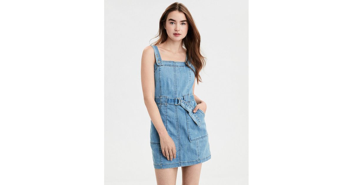 utility denim dress