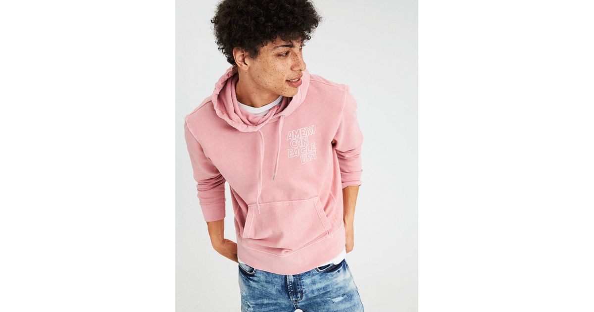 american eagle pink sweatshirt