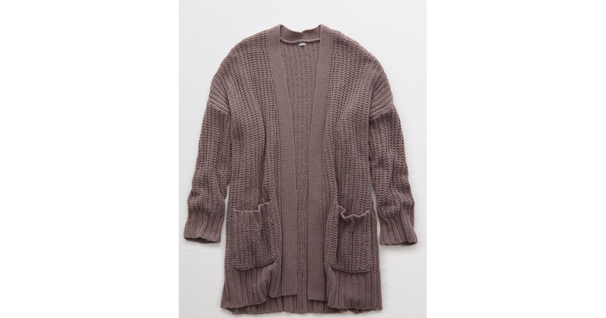 aerie chenille easy cardigan