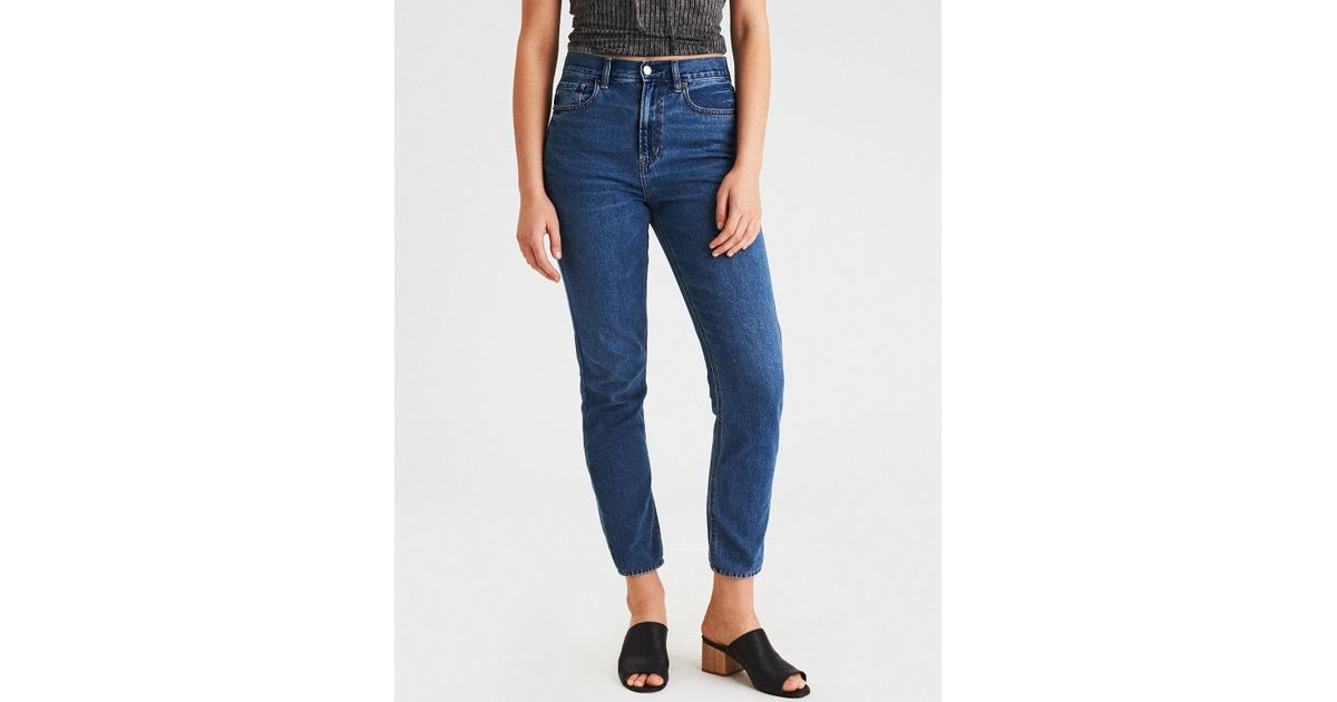 american eagle floral mom jeans