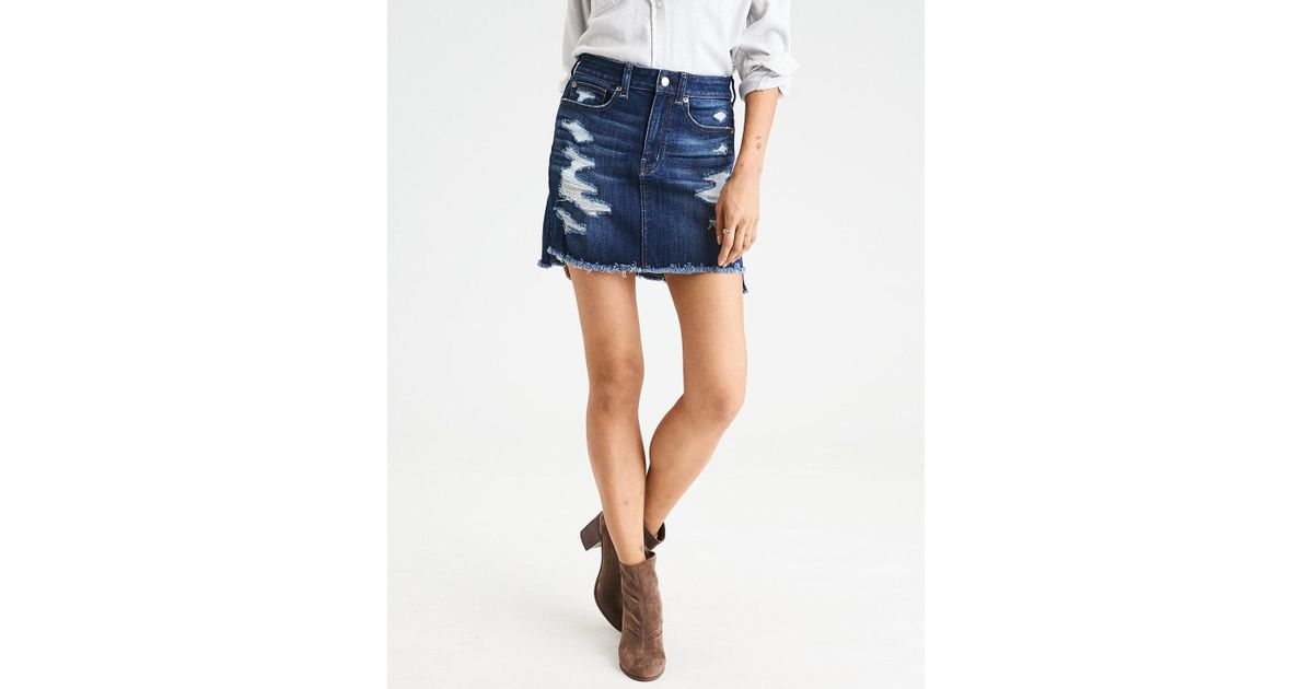 american eagle jeans skirt