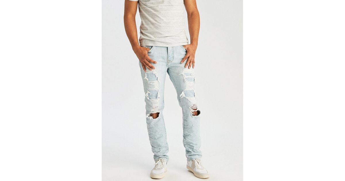 american eagle straight super stretch jeans