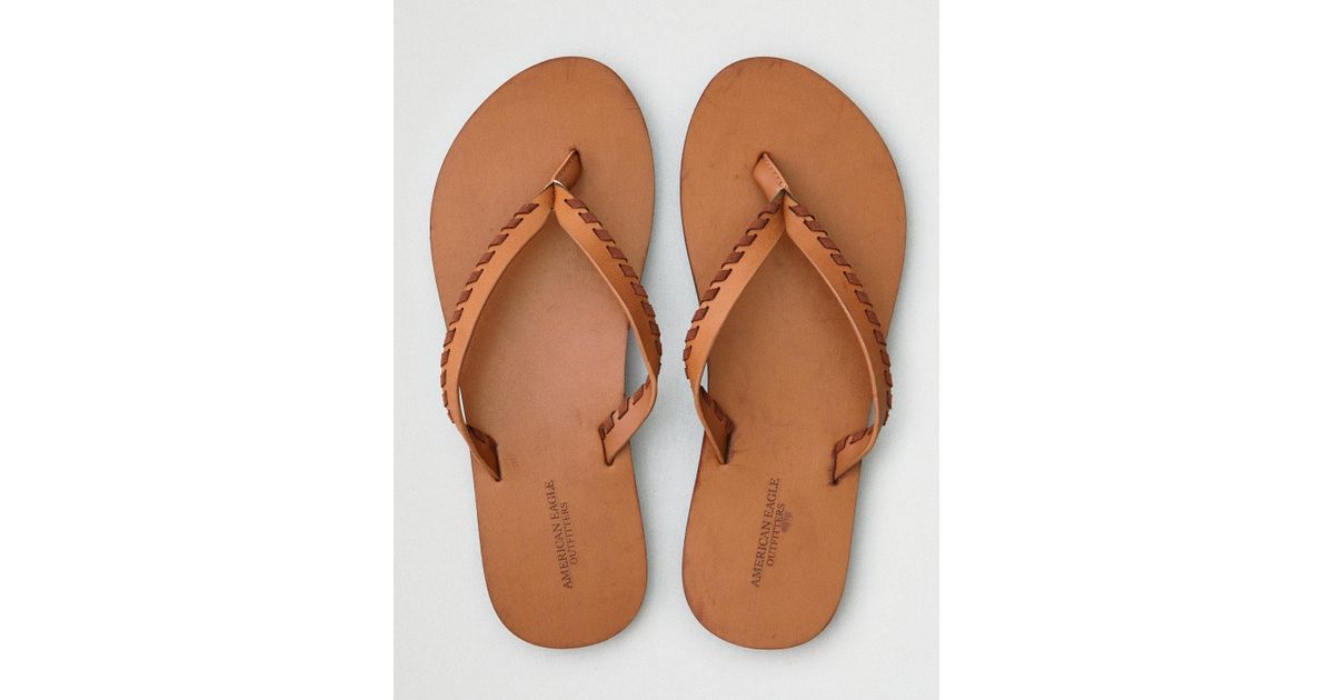 american eagle leather flip flops