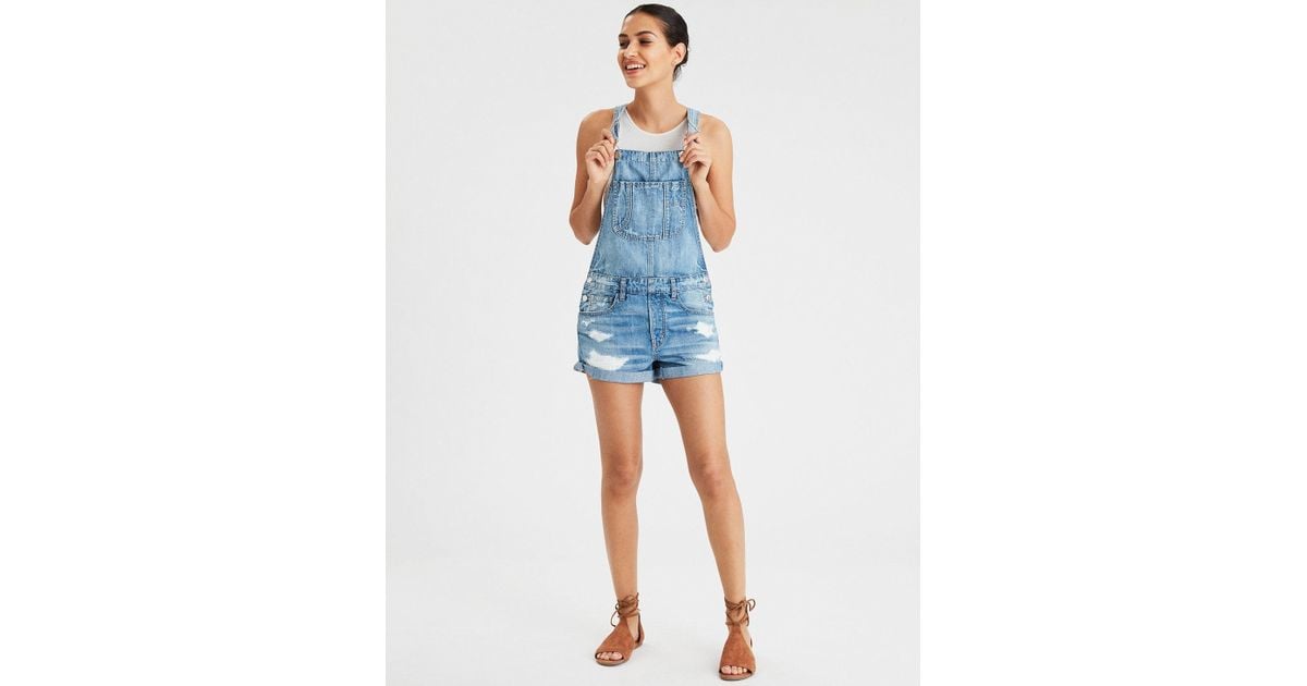 american eagle overall shorts