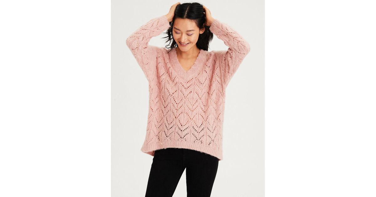 ae slouchy crew neck sweater