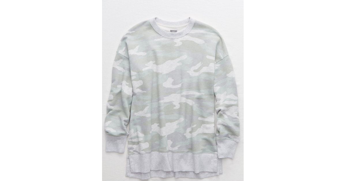 aerie desert sweatshirt leopard