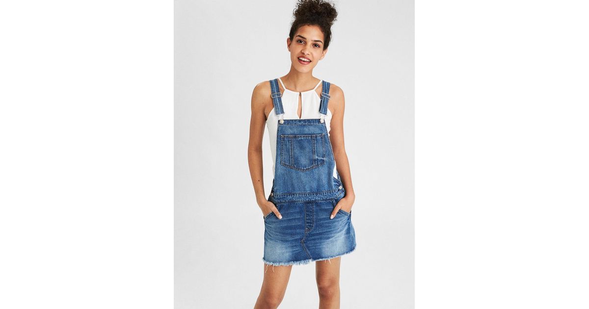 american eagle denim overalls