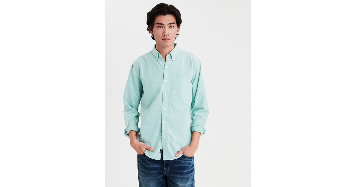 olive green button up shirt mens