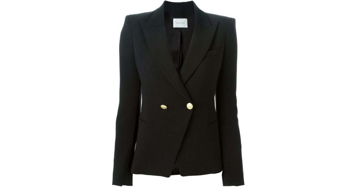 Balmain Jacket With Silver Buttons in Black - Lyst