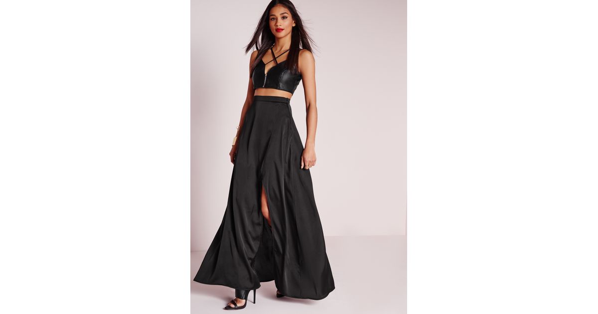Wrap Maxi Skirt Black 2025
