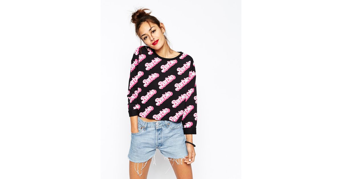 asos barbie sweatshirt