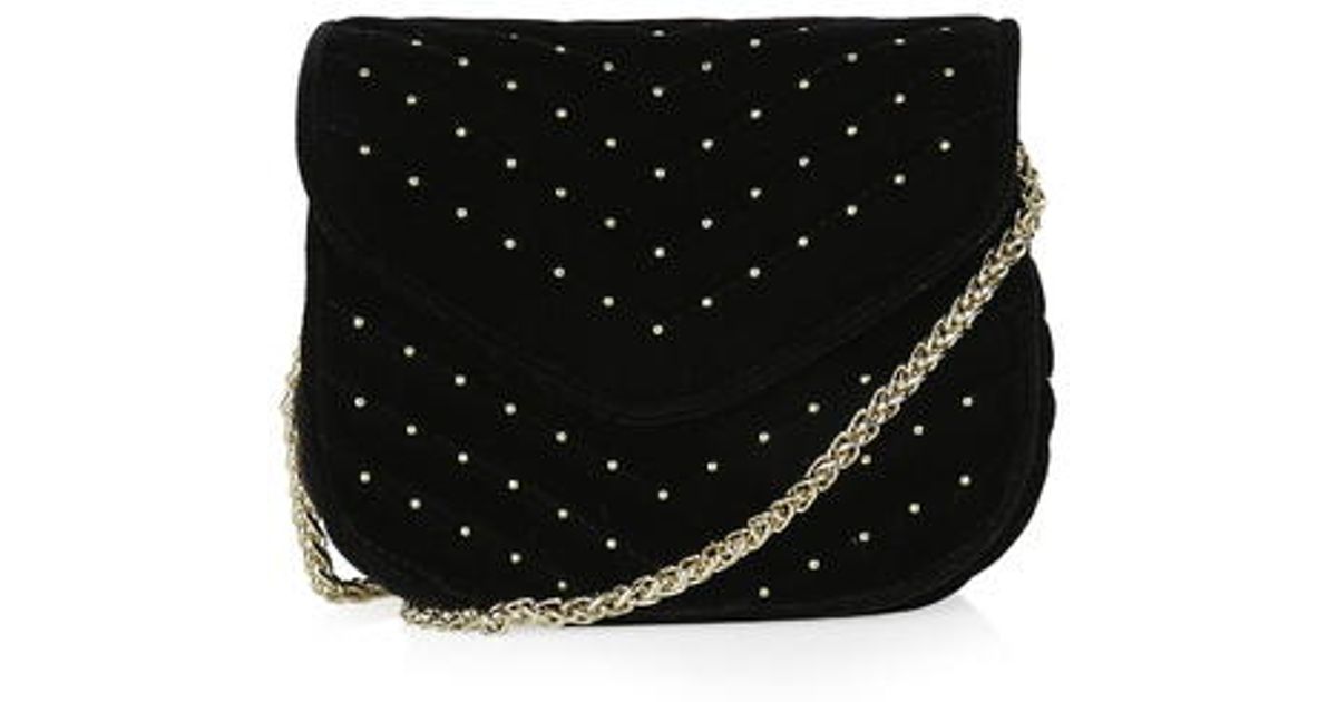 black velvet cross body bag