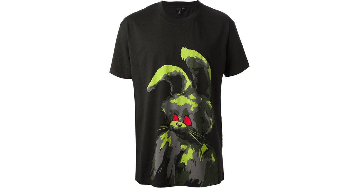 alexander mcqueen rabbit t shirt