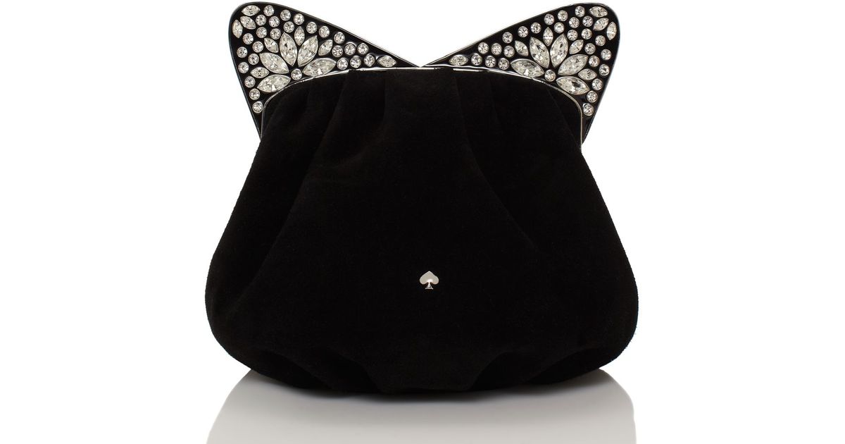 Kate Spade Cat'S Meow Embellished Cat Bag in Black Lyst