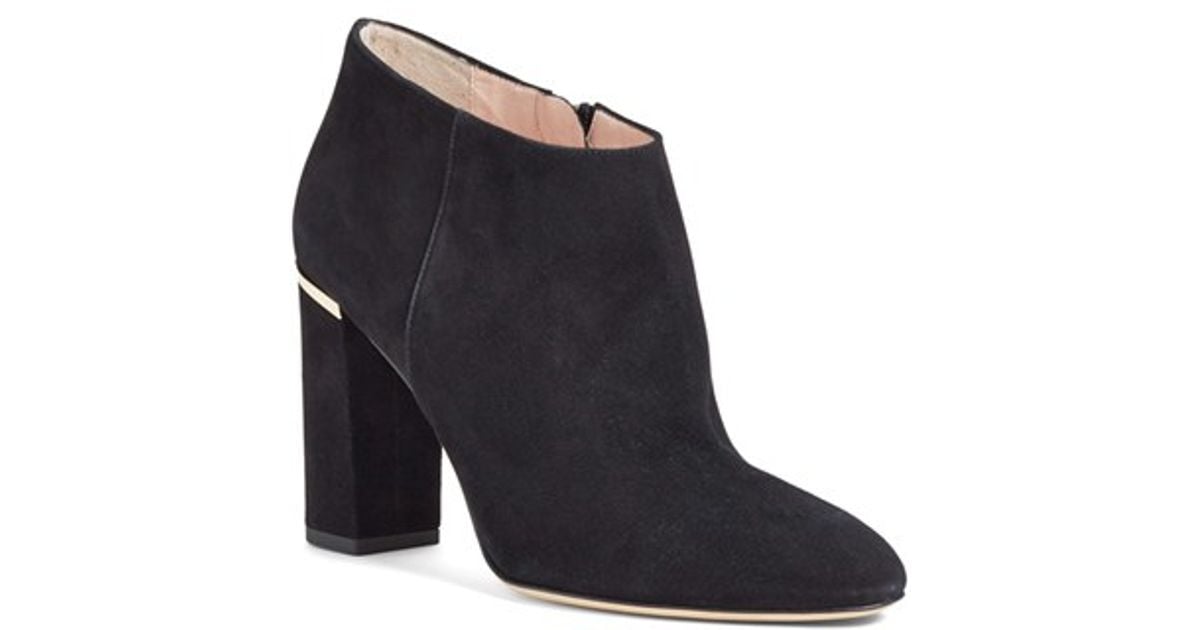 kate spade black suede booties