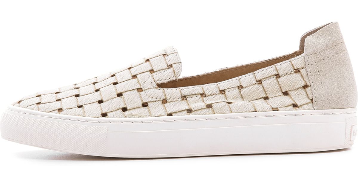 Rachel Zoe Burke Slip On Sneakers - White in Natural | Lyst