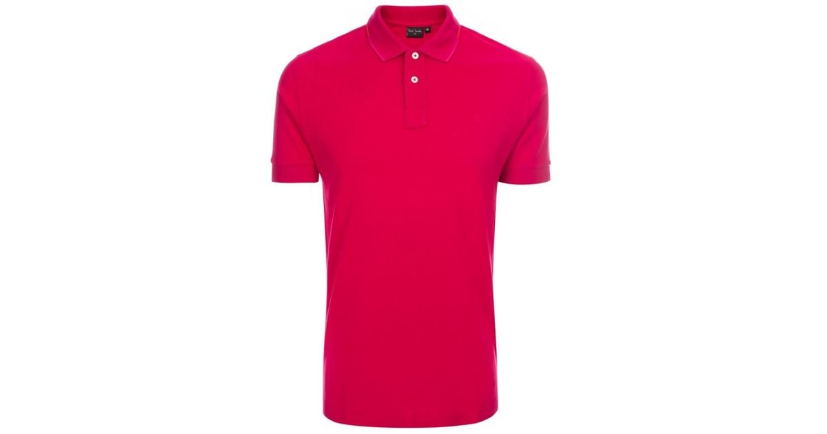 fuchsia polo shirt