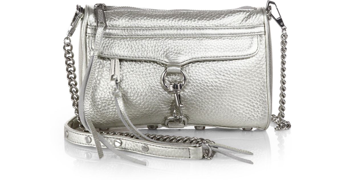 Rebecca Minkoff Mini Metallic Leather Mac Convertible Crossbody Bag Lyst