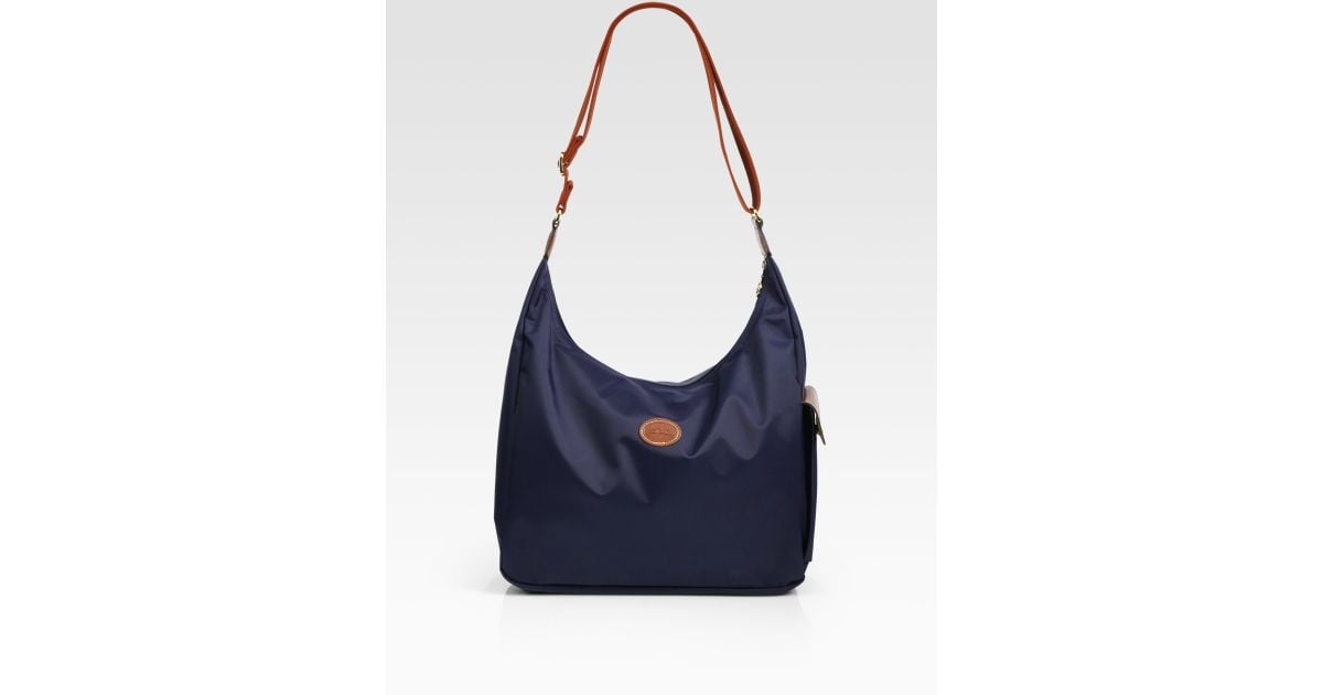 Longchamp Le Pliage Hobo Bag in Blue | Lyst