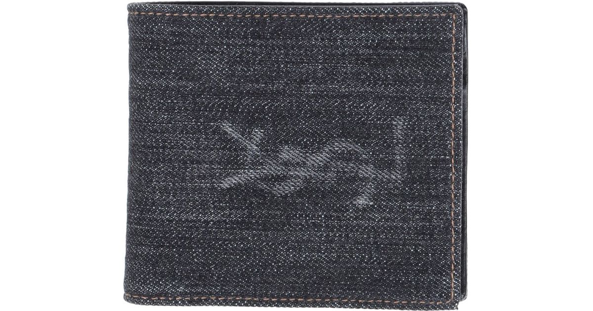 yves saint laurent rive gauche black wallet  