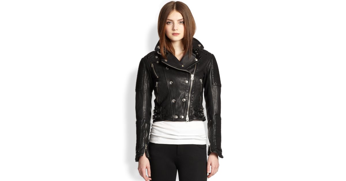 burberry loseley leather jacket