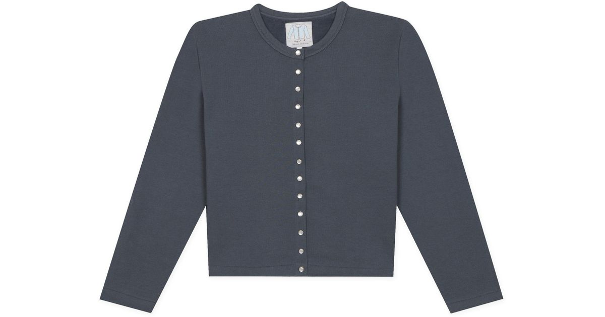 agnes b snap cardigan
