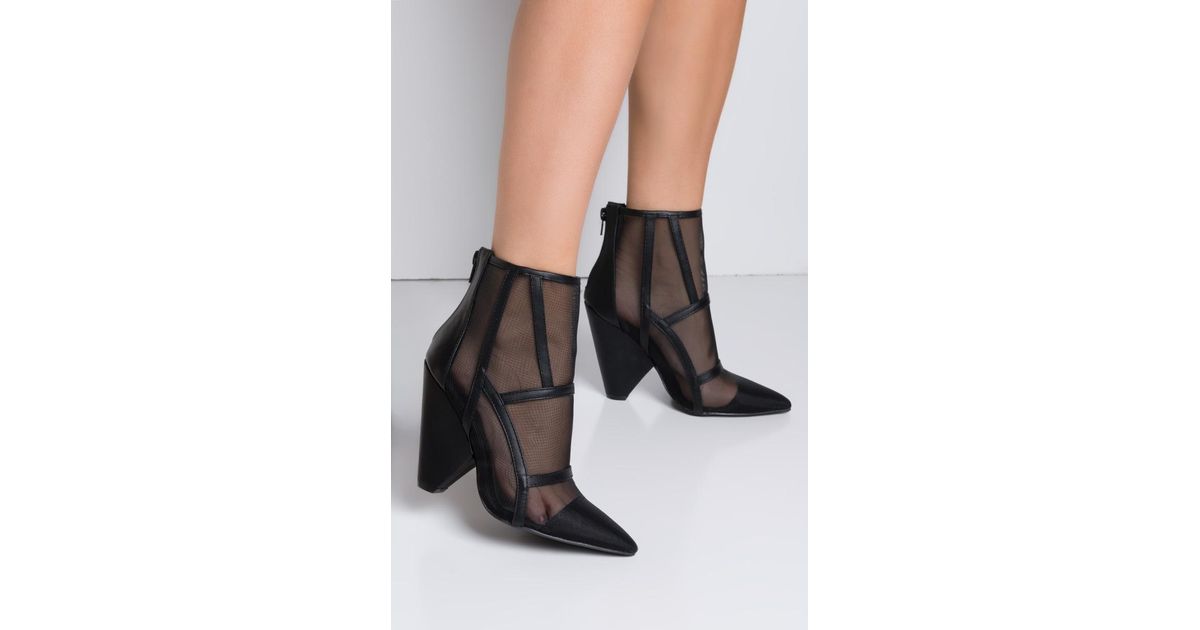 mesh booties
