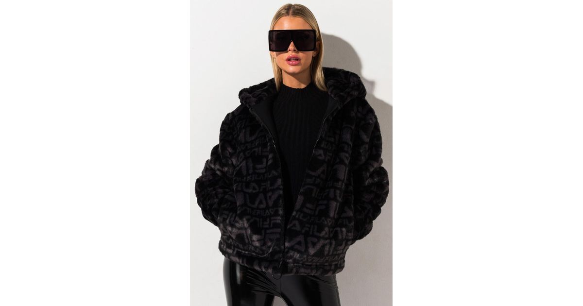 fila fur hoodie