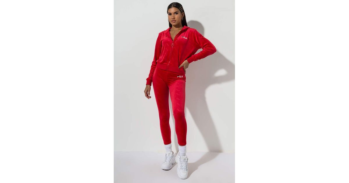 fila velour leggings