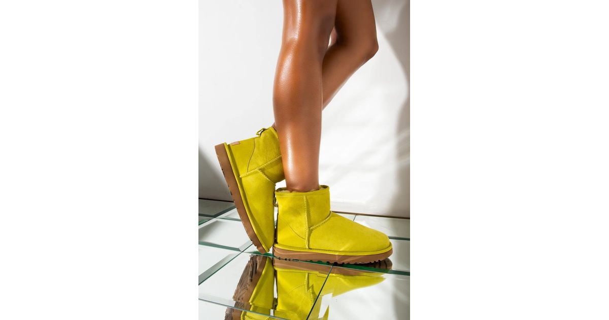 yellow mini uggs