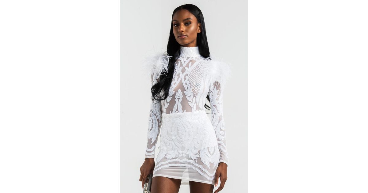 all white sequin dress