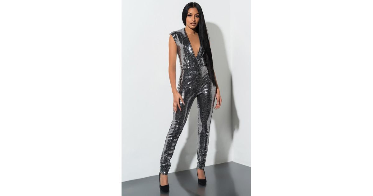 akira sequin jumpsuit