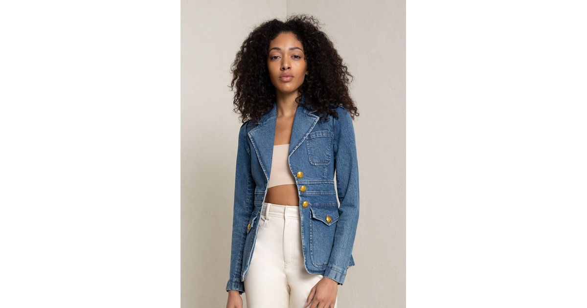 A.L.C. Amelia Denim Jacket in Blue | Lyst