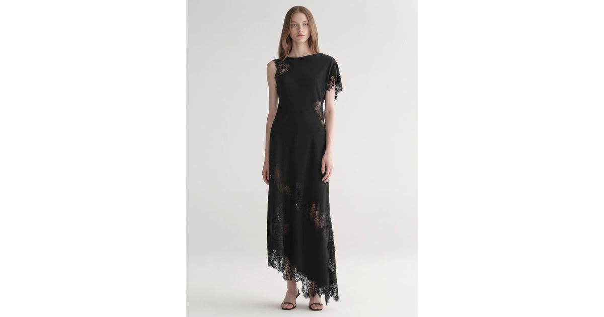 champagne lace short dress Champagne Floral Lace Long Sleeve Ruffle Hem Mini Dress