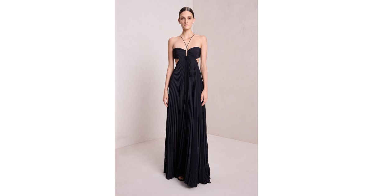 open lace back dress A.L.C. Women's Moira Cutout Halter Dress - Black main image 0