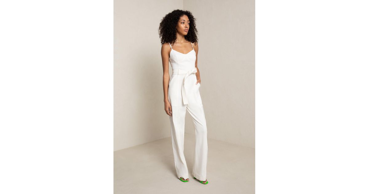 A.L.C. Mila Linen Jumpsuit in Natural 
