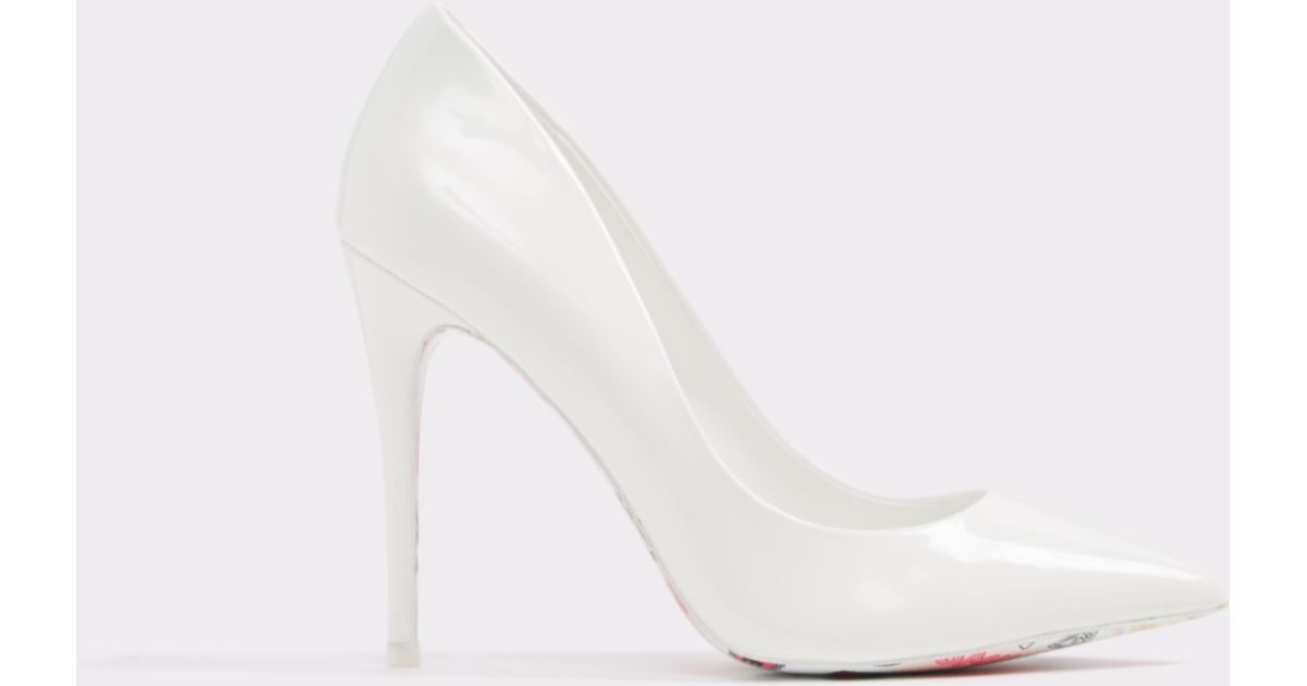 aldo white high heels