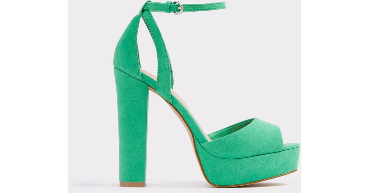 aldo green heels