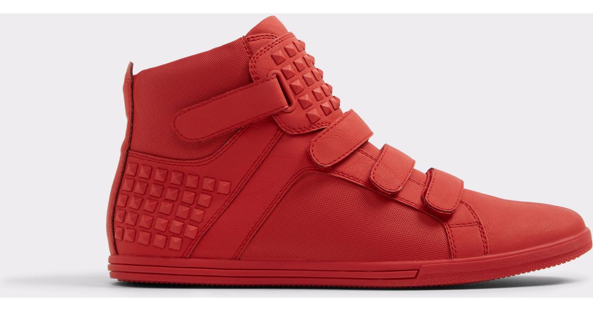 aldo sneakers red