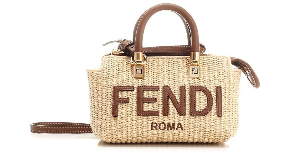 【関税送料込】Fendi Medium Woven Straw ボストンバッグ Fendi By The Way Medium Woven Straw Boston Bag | Cosette