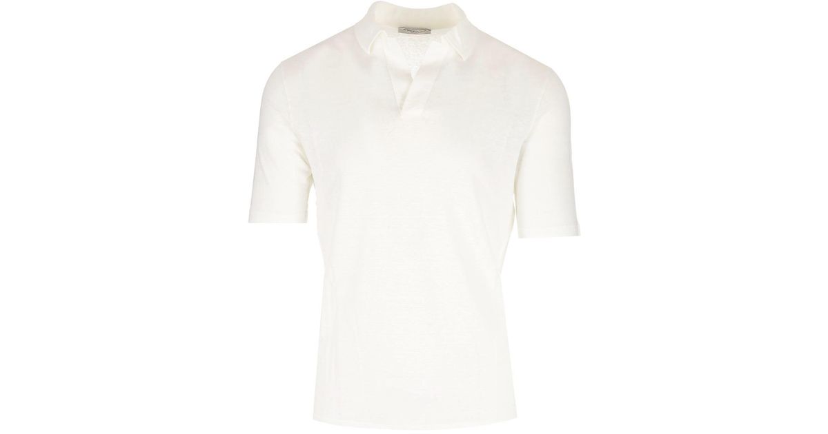 Al Duca d'Aosta White Polo Shirt for Men | Lyst
