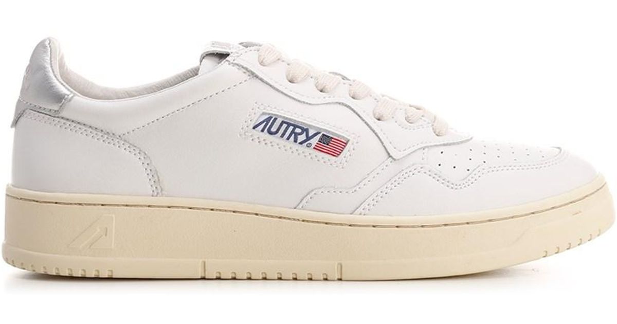 Autry Leather White/silver 