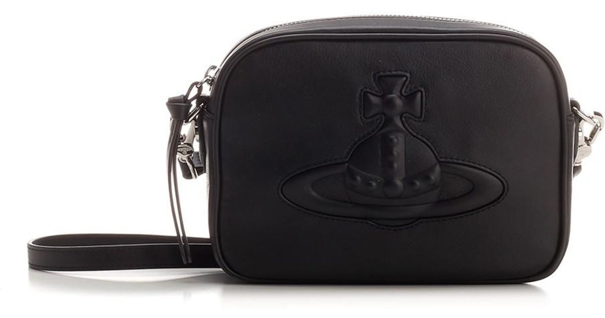 Vivienne Westwood Leather "anna" Camera Bag in Nero (Black) Lyst
