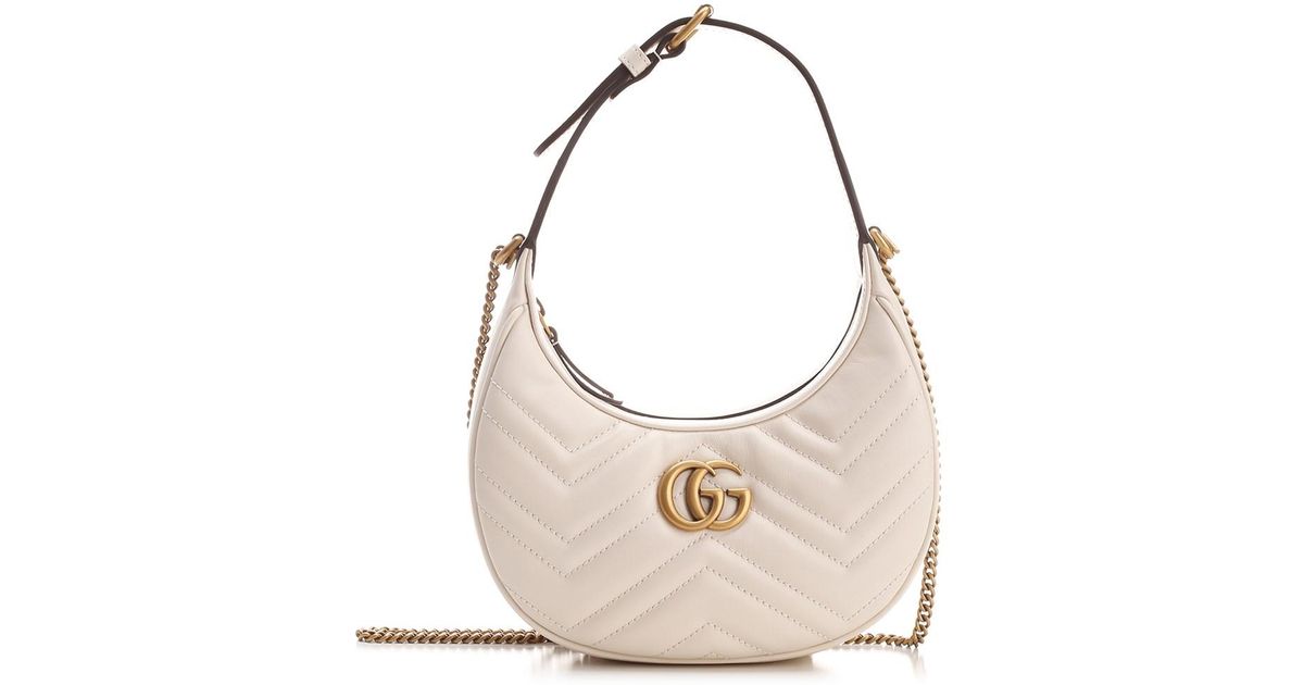 gucci marmont half moon mini bag