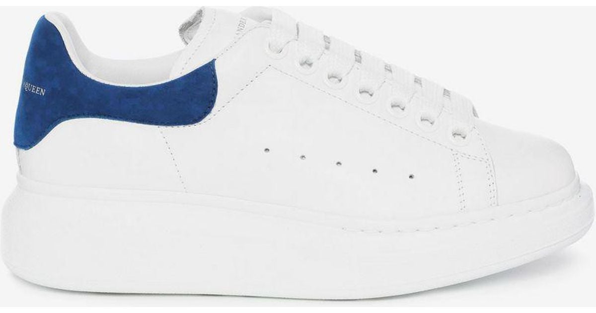 navy blue and white alexander mcqueen