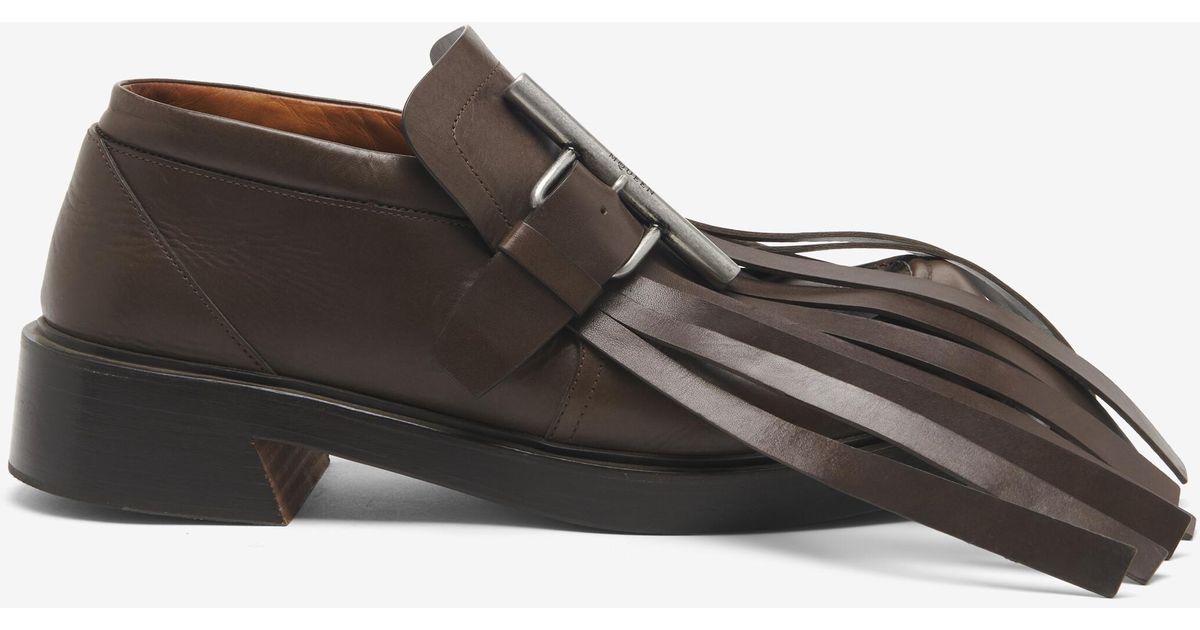 Alexander McQueen Dark Brown Tassel Loafers Alexander Mcqueen Loafer with Tassel in Brown Suede ref  main image 3
